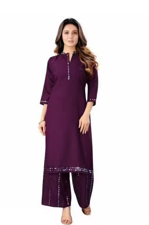 Rayon Kurta Skirt Fit/ for Women - Image 3