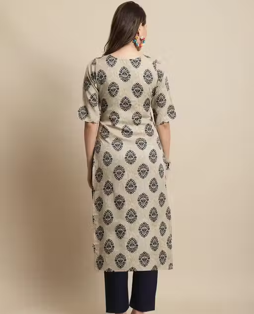 Crepe Kurta Pants for Women - Image 3