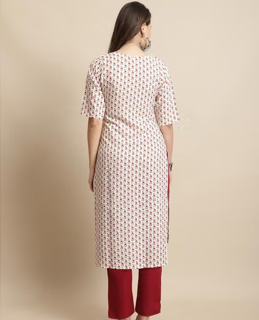 Crepe Kurta Pants for Women - Image 3