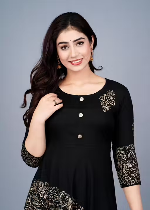 Women Trending Bollywood Style Anarkali Kuerta - Image 4