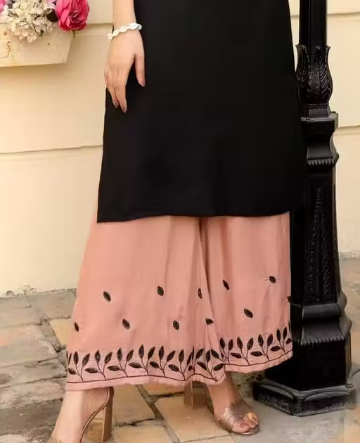 Rayon Kurta Palazzos for Women - Image 4