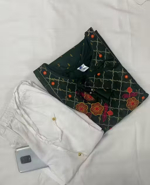 Rayon Kurta Palazzos for Women
