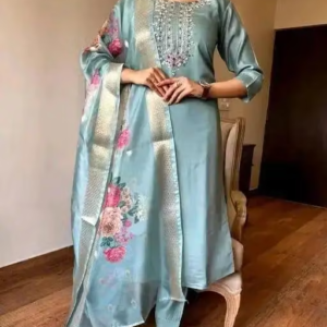 Printed Rayon Kurta Palazzos for Women