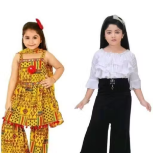 Printed Cotton Kurta Palazzos for Women