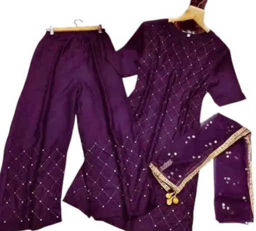 Embroidered Rayon Kurta Set for Women - Image 4