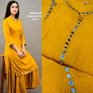 Rayon Kurta Palazzos for Women