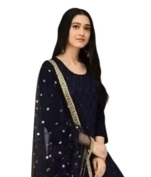 Embroidered Rayon Kurta Set for Women - Image 3