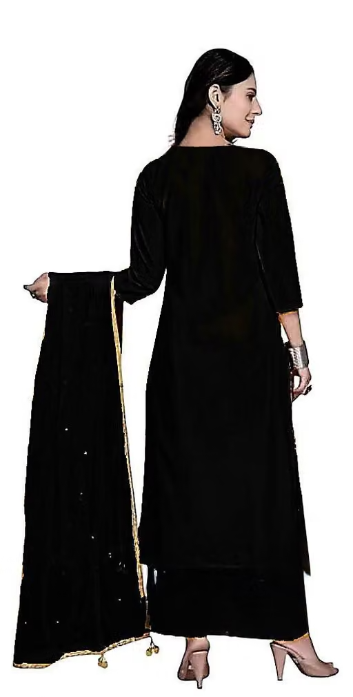 Embroidered Rayon Kurta Set for Women - Image 3