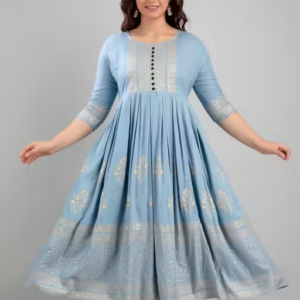 Women Rayon Printed Aaradhya Anarkali Kurtis
