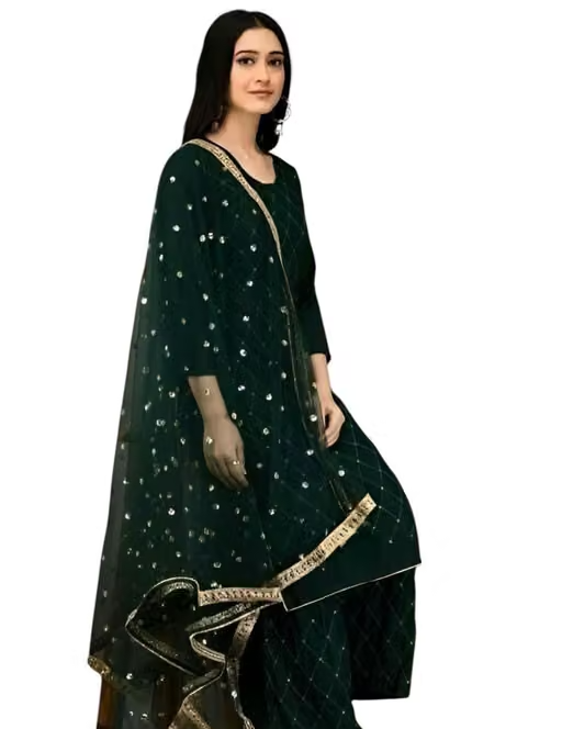 Embroidered Rayon Kurta Set for Women