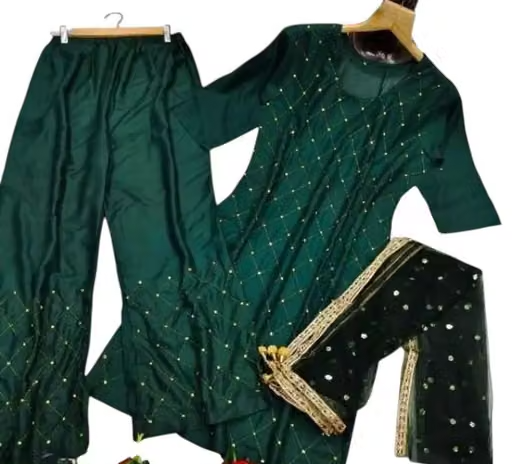Embroidered Rayon Kurta Set for Women - Image 4