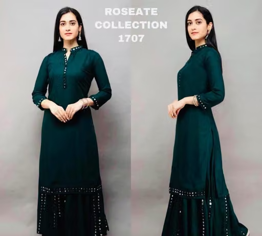 Rayon Kurta Palazzos for Women