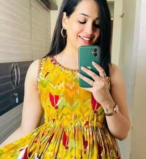 Rayon Printed Anarkali Kurta Yellow