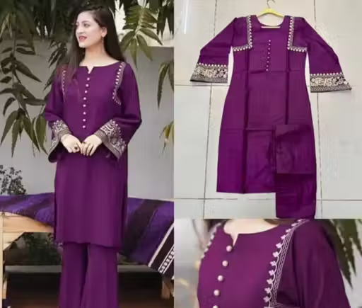Rayon Kurta Palazzos for Women - Image 2