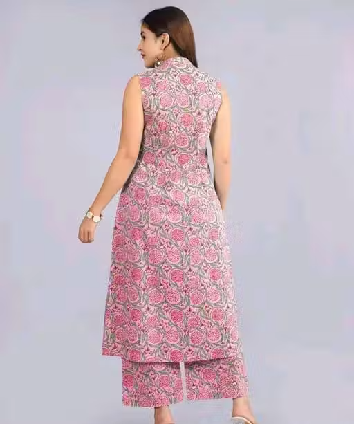 Printed Rayon Kurta Pants Fit/ for Women - Image 4