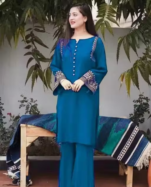 Rayon Kurta Palazzos for Women - Image 3