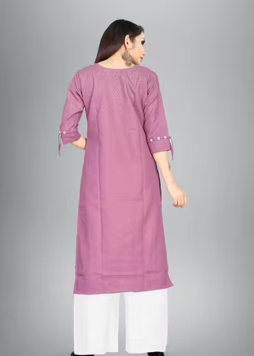 Cotton Kurta Palazzos for Women - Image 3