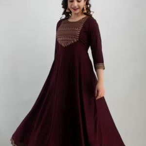 Women Rayon Printed Flared Kurta