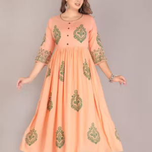 Trendy Rayon Kurti hand block Printed ethnic kurti kurtas for women