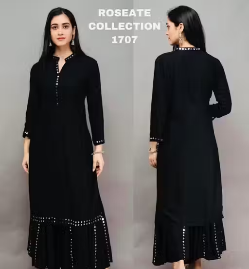 Rayon Kurta Skirt for Women