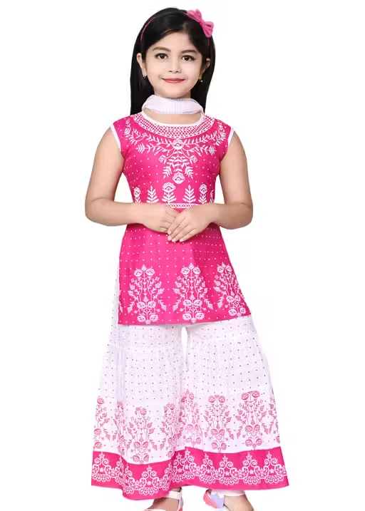 Printed Chanderi Palazzos for Women