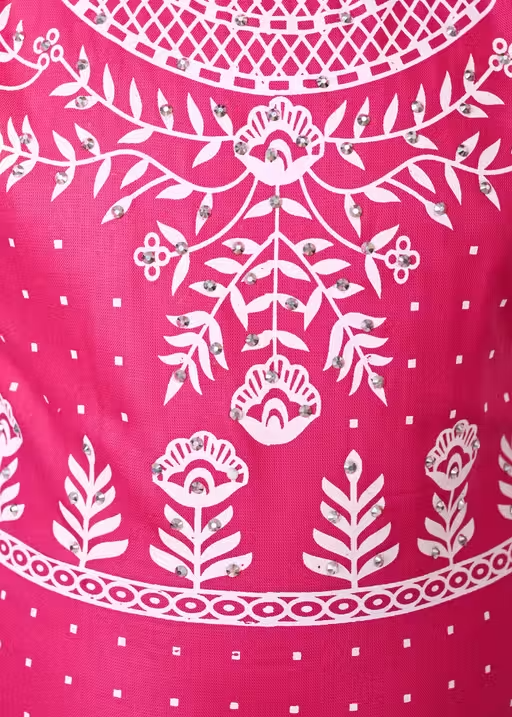 Printed Chanderi Palazzos for Women - Image 2