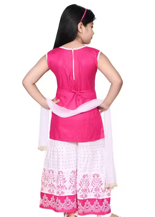 Printed Chanderi Palazzos for Women - Image 3