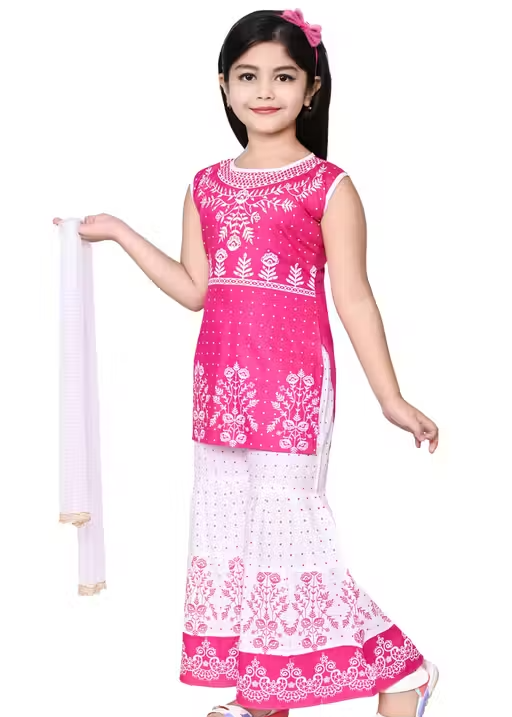 Printed Chanderi Palazzos for Women - Image 4