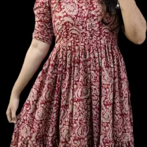 New maroon printed gawan R0/