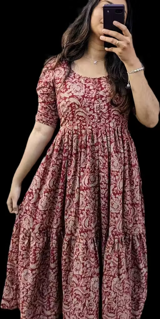 New maroon printed gawan R0/