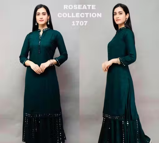 Rayon Kurta Palazzos for Women