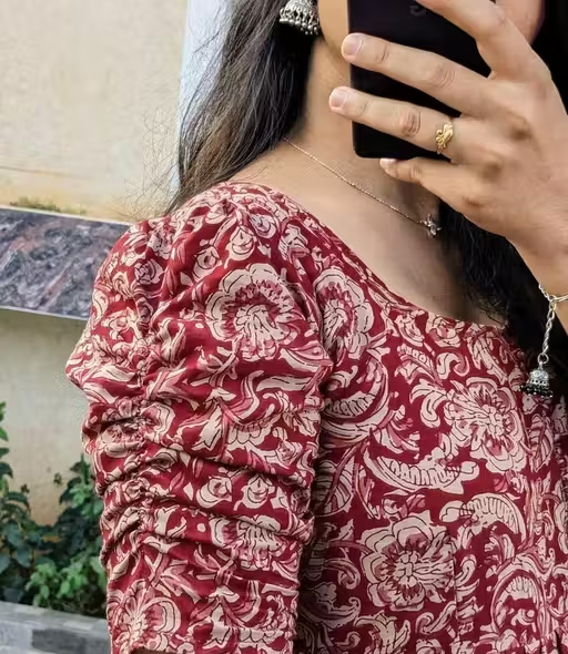 New maroon printed gawan R0/ - Image 3