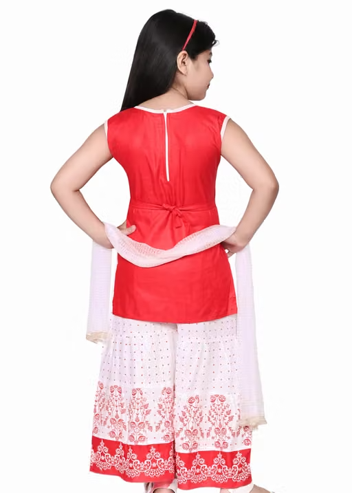 Printed Chanderi Palazzos for Women - Image 3