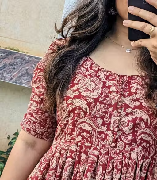 New maroon printed gawan R0/ - Image 4