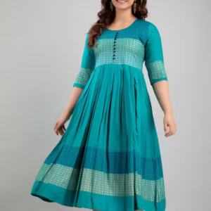 Women Rayon Printed Mayra Trendy Anarkali Kurtis
