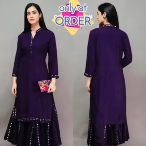 Rayon Kurta Skirt for Women