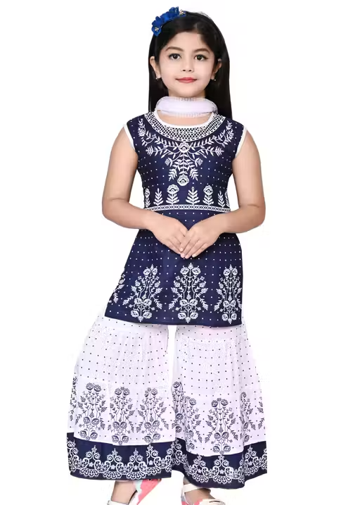 Printed Chanderi Palazzos for Women