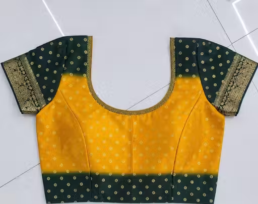 NavSarjan Silk foil printed saree with pallu blouse and - Image 2