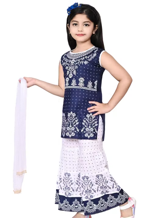 Printed Chanderi Palazzos for Women - Image 4