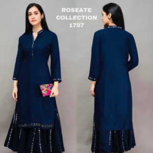 Rayon Kurta Palazzos for Women