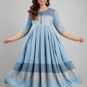 Women Rayon Printed Mayra Trendy Anarkali Kurtis