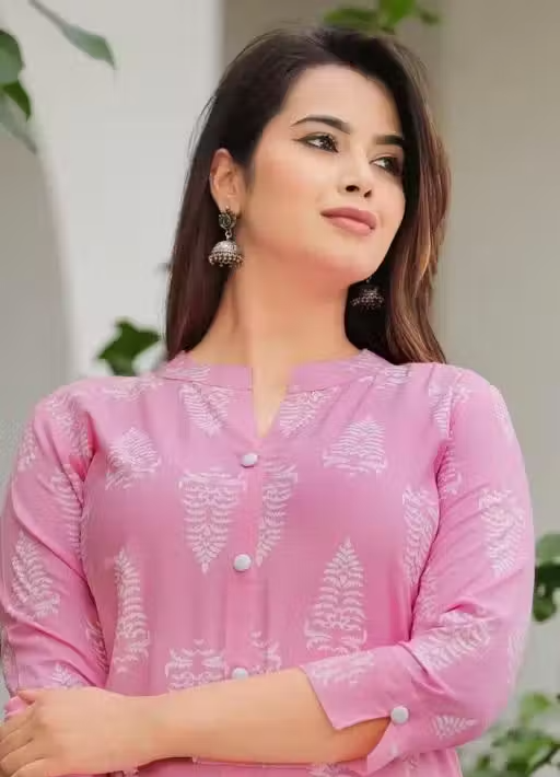 Printed Rayon Kurta for Women - Image 3