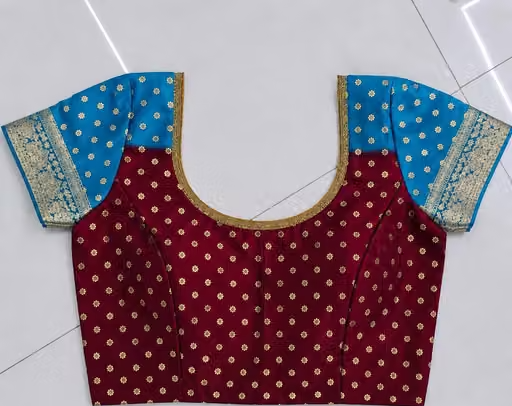 NavSarjan Silk foil printed saree with pallu blouse and - Image 3