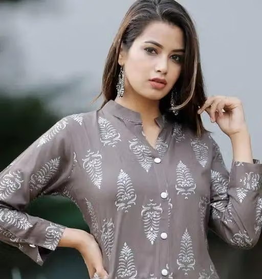 Printed Rayon Kurta for Women - Image 3
