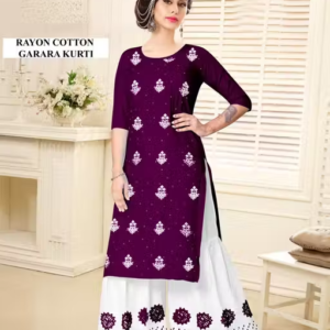 Rayon Kurta Palazzos for Women