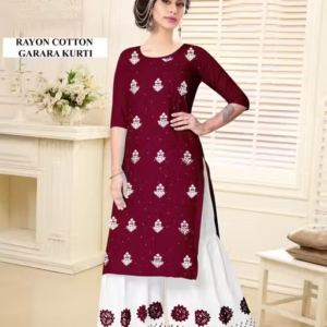 Rayon Kurta Palazzos for Women