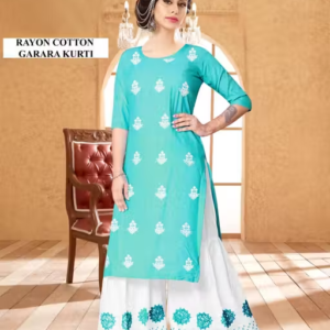 Rayon Kurta Palazzos for Women