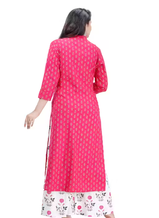 Rayon Kurta Palazzos for Women - Image 2