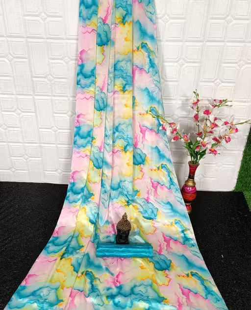Best Silk Printed Sareee - Image 2