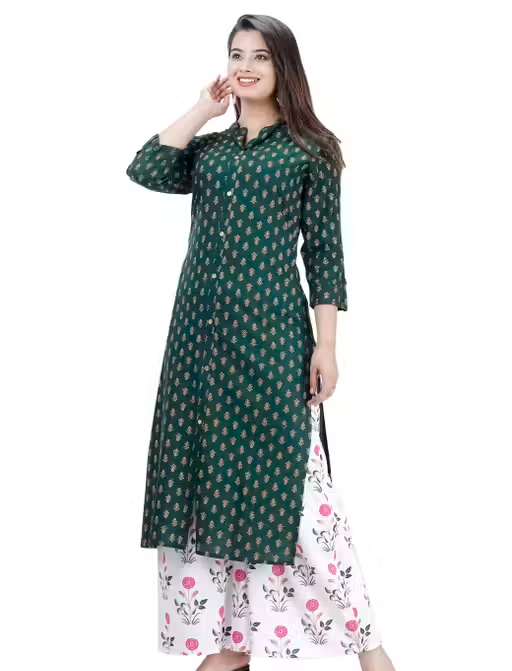 Rayon Kurta Palazzos for Women - Image 3